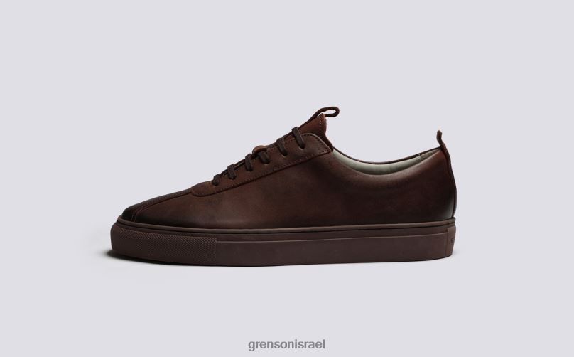 נשים קפה מבריק נעלי ספורט 1 Grenson J4F4Z338 נעלי ספורט