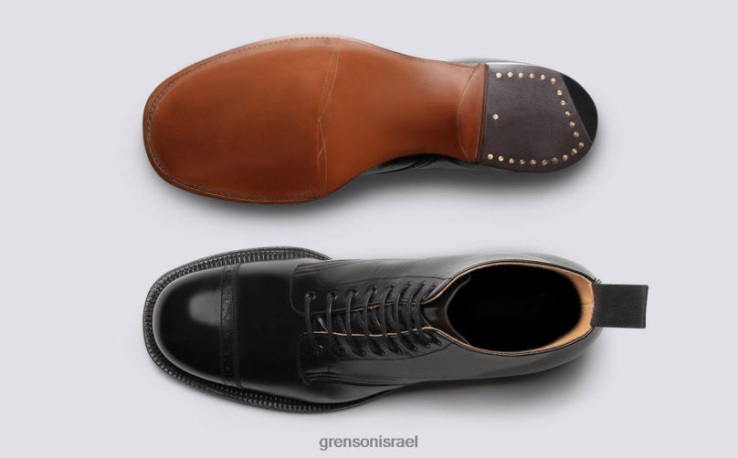 גברים שָׁחוֹר נעל 1 Grenson J4F4Z37 מגפיים