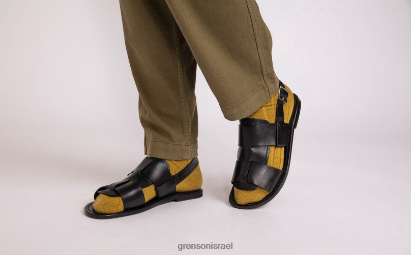 גברים שָׁחוֹר ווילי 3 Grenson J4F4Z228 סנדלים