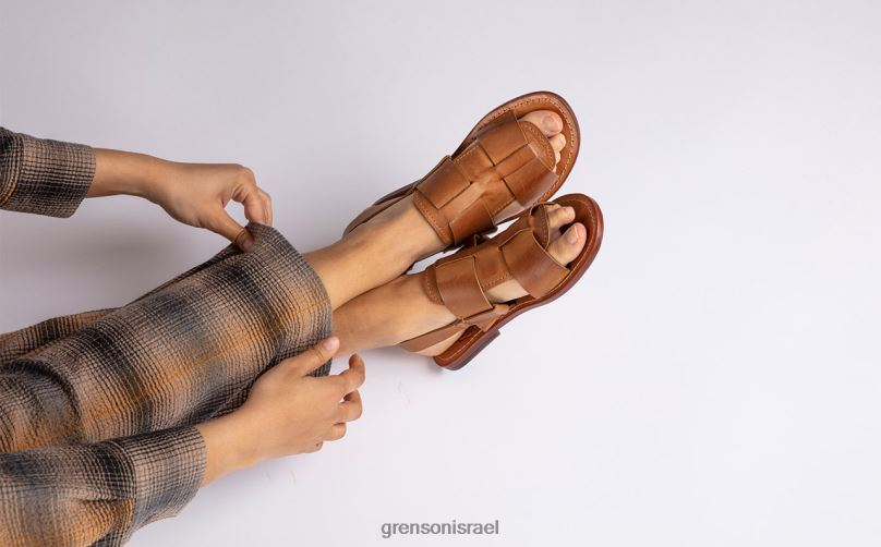נשים ג'ינג'ר מבריק וילה 3 Grenson J4F4Z386 סנדלים