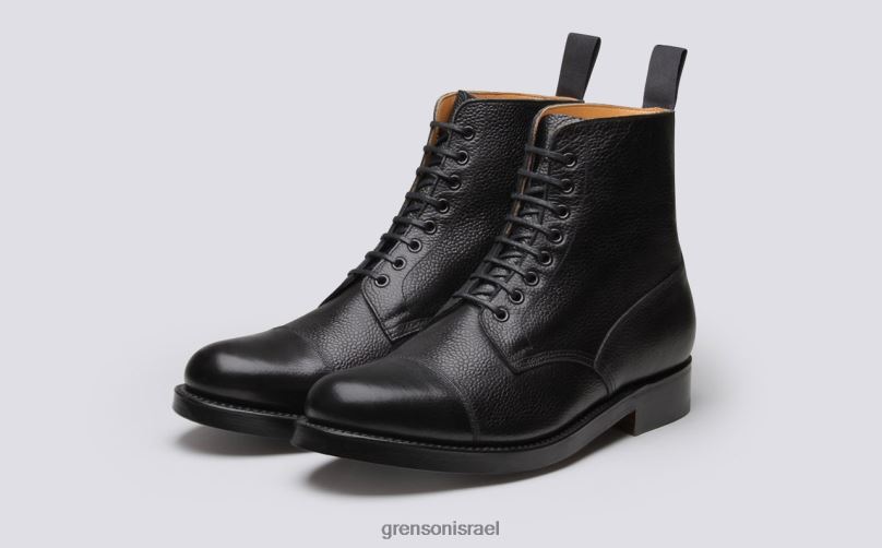 גברים שָׁחוֹר נעל 3 Grenson J4F4Z39 מגפיים