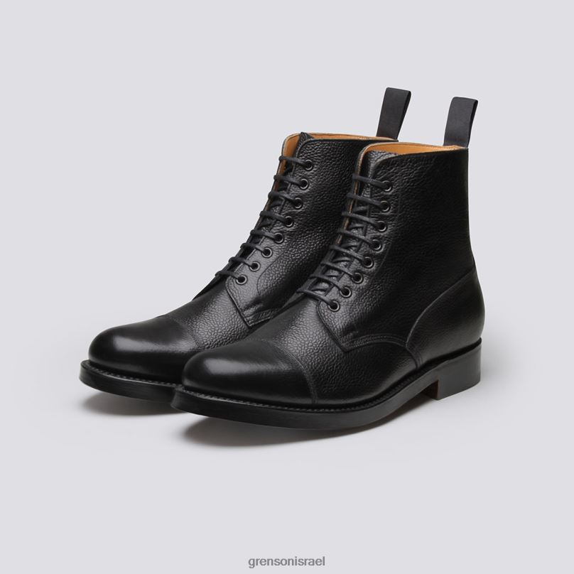 גברים שָׁחוֹר נעל 3 Grenson J4F4Z39 מגפיים