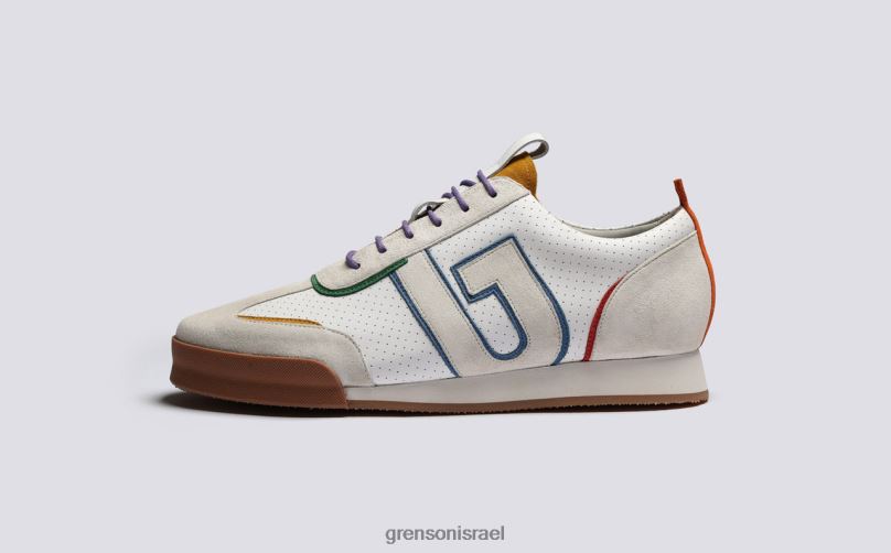 גברים מולטי לבן נעלי ספורט 51+ Grenson J4F4Z187 נעלי ספורט