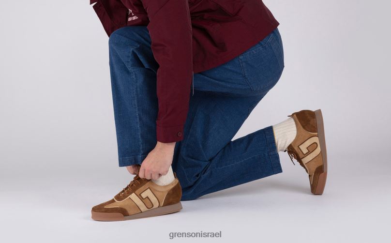 גברים חום/שמנת נעלי ספורט 51+ Grenson J4F4Z208 נעלי ספורט