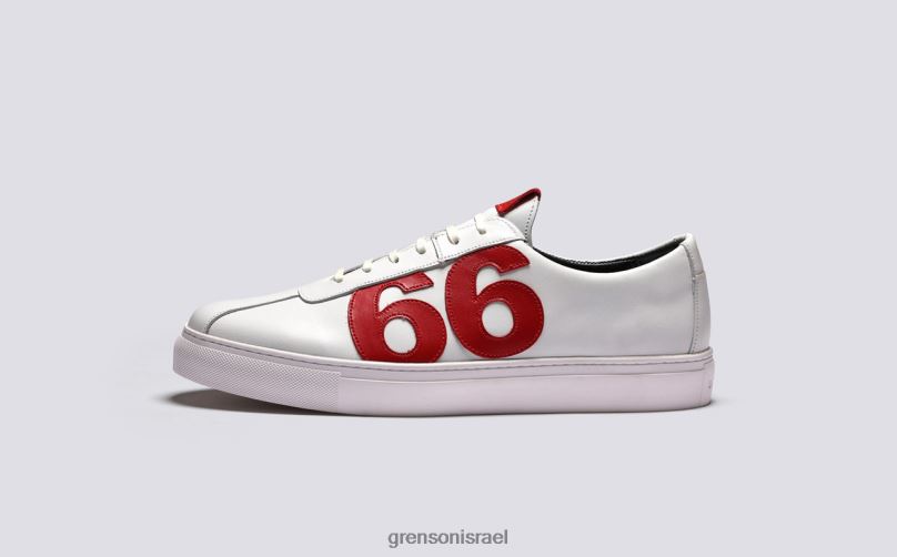 גברים לבן אדום כלומר '66' Grenson J4F4Z168 נעלי ספורט