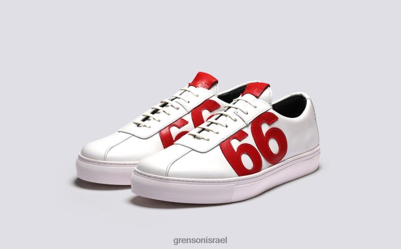 נשים לבן אדום כלומר '66' Grenson J4F4Z336 נעלי ספורט