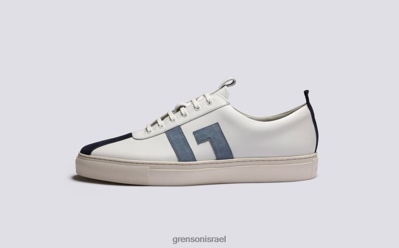 גברים לבן כחול נעלי ספורט 67 Grenson J4F4Z197 נעלי ספורט