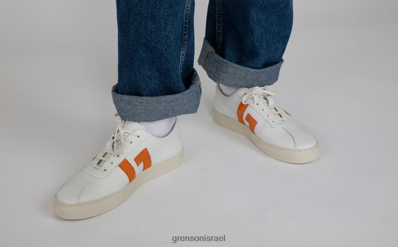 גברים לבן/כתום נעלי ספורט 67 Grenson J4F4Z198 נעלי ספורט