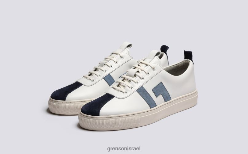 נשים לבן כחול נעלי ספורט 67 Grenson J4F4Z352 נעלי ספורט