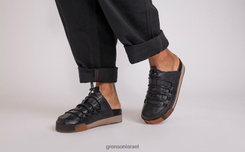גברים שחור מבריק נעלי ספורט 75 Grenson J4F4Z203 נעלי ספורט