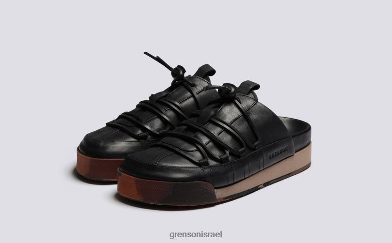 נשים שחור מבריק נעלי ספורט 75 Grenson J4F4Z358 נעלי ספורט