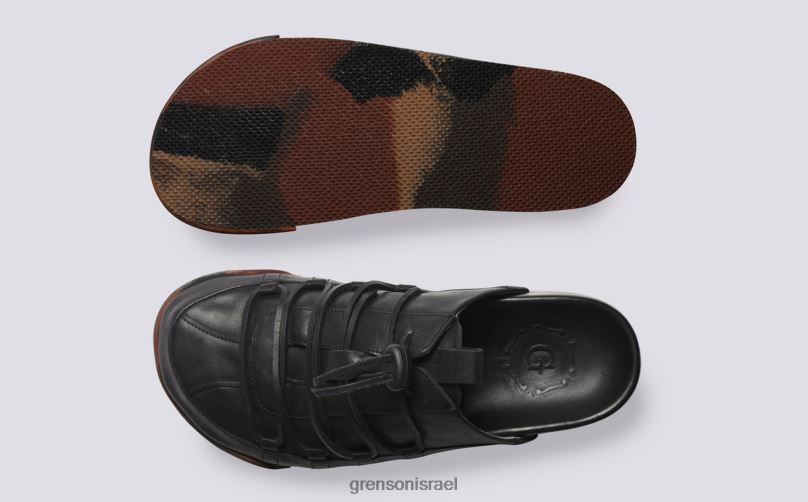 נשים שחור מבריק נעלי ספורט 75 Grenson J4F4Z358 נעלי ספורט