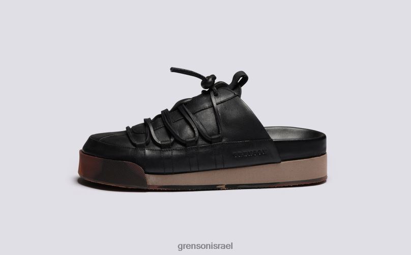 נשים שחור מבריק נעלי ספורט 75 Grenson J4F4Z358 נעלי ספורט