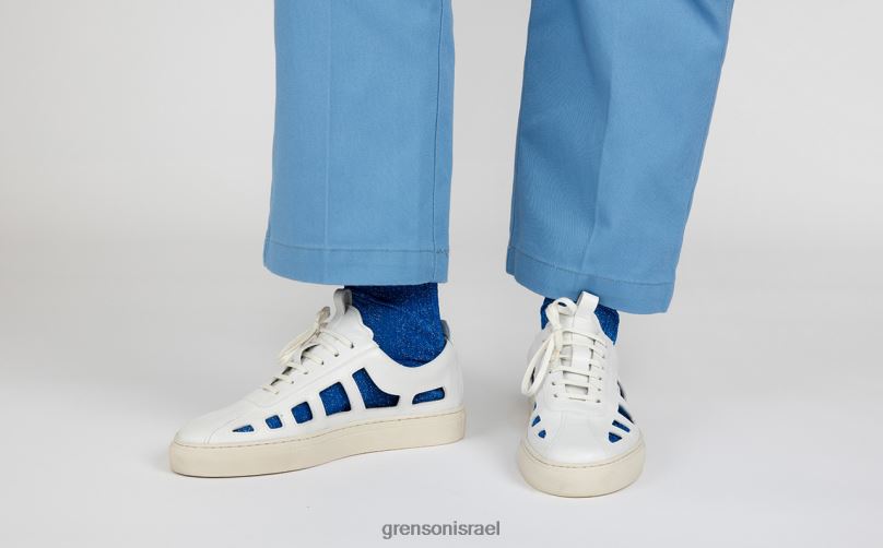 נשים לבן נעלי ספורט 76 Grenson J4F4Z359 נעלי ספורט