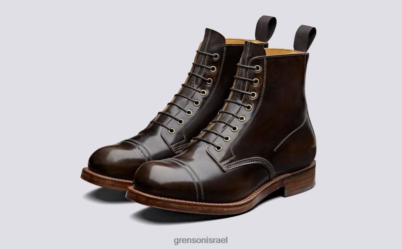 גברים אגוז כבוש נעל 9 Grenson J4F4Z40 מגפיים