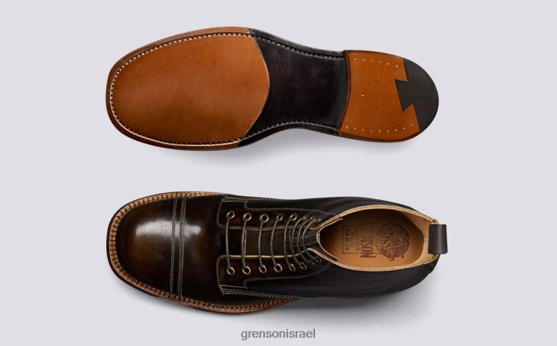 גברים אגוז כבוש נעל 9 Grenson J4F4Z40 מגפיים