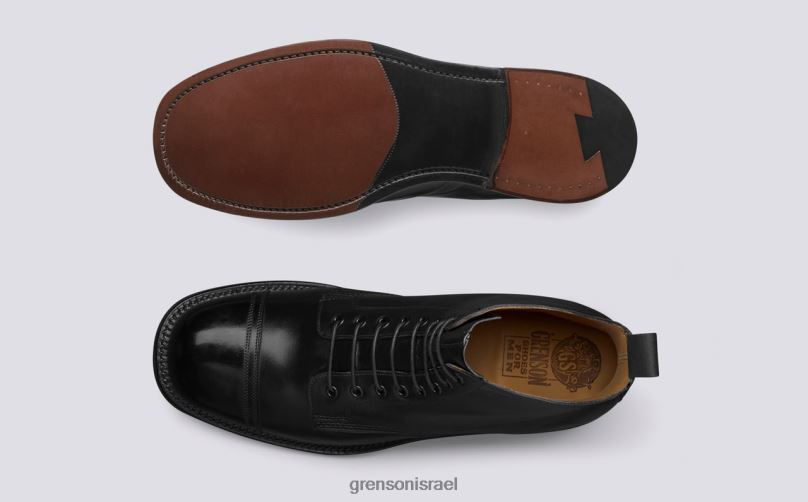 גברים שָׁחוֹר נעל 9 Grenson J4F4Z41 מגפיים