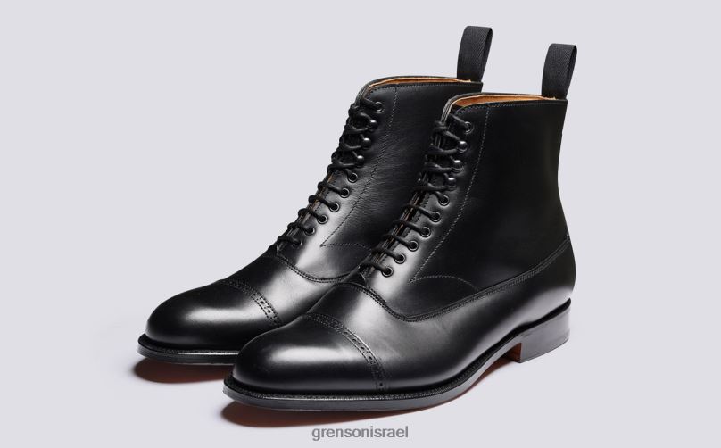 גברים שָׁחוֹר בלמורלי Grenson J4F4Z10 מגפיים