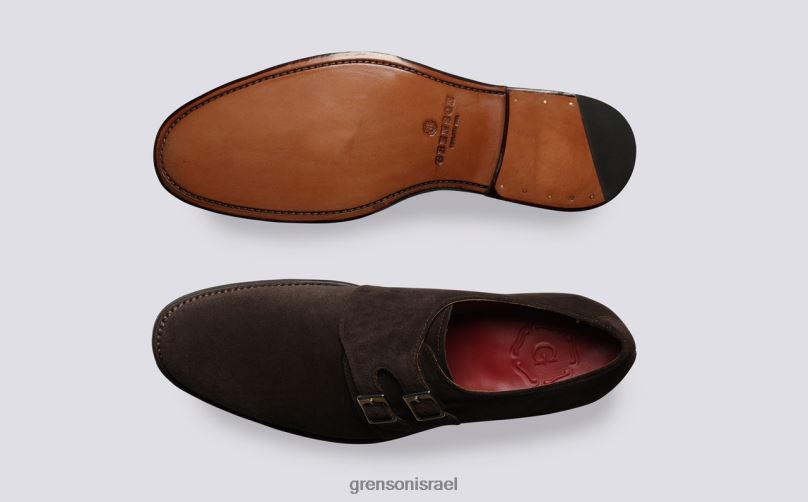 גברים חום כהה עליית גג Grenson J4F4Z101 נעליים רשמיות