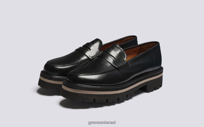 גברים שָׁחוֹר ג'פרי Grenson J4F4Z126 מוֹקָסִינִים