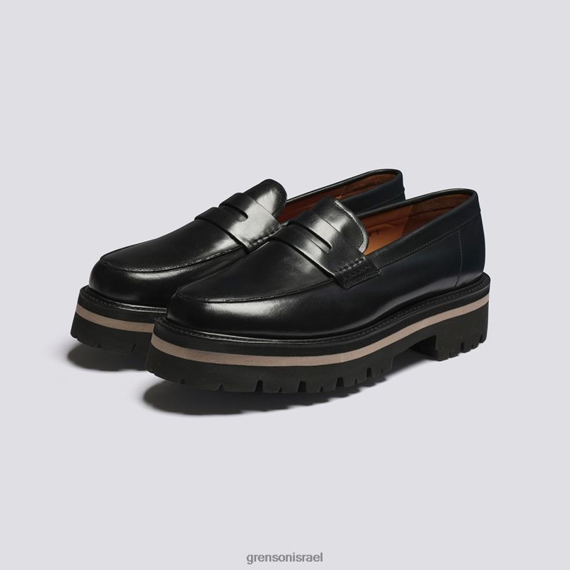 גברים שָׁחוֹר ג'פרי Grenson J4F4Z126 מוֹקָסִינִים
