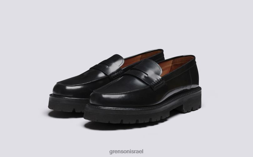 גברים שָׁחוֹר ג'פרסון Grenson J4F4Z129 מוֹקָסִינִים