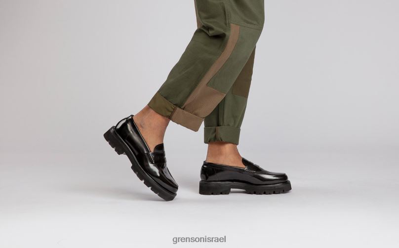 גברים שָׁחוֹר ג'פרסון Grenson J4F4Z129 מוֹקָסִינִים