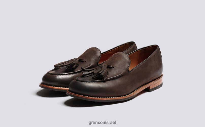 גברים הברקה חומה מרלין Grenson J4F4Z134 מוֹקָסִינִים