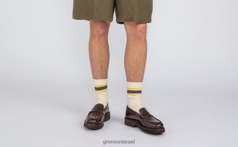 גברים חום פיטר Grenson J4F4Z136 מוֹקָסִינִים