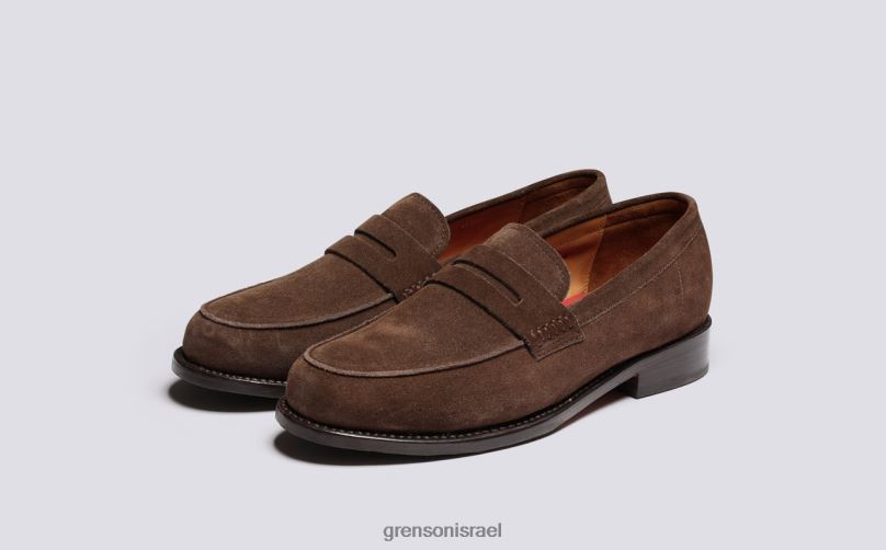 גברים חום כהה ג'גו Grenson J4F4Z139 מוֹקָסִינִים