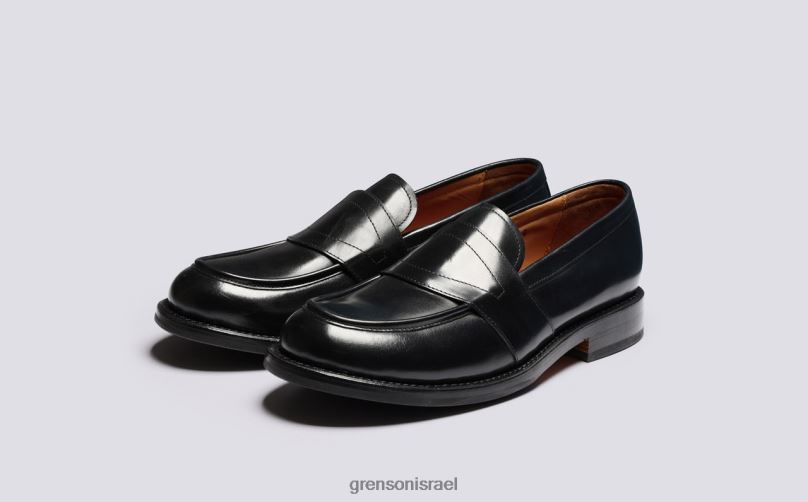 גברים שָׁחוֹר ארני Grenson J4F4Z144 מוֹקָסִינִים