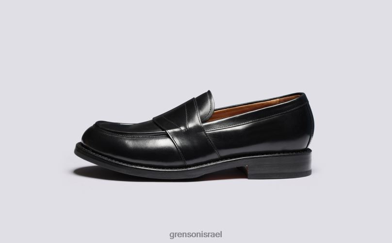 גברים שָׁחוֹר ארני Grenson J4F4Z144 מוֹקָסִינִים