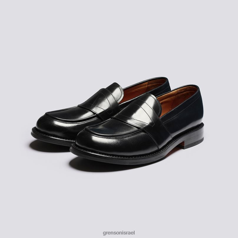 גברים שָׁחוֹר ארני Grenson J4F4Z144 מוֹקָסִינִים