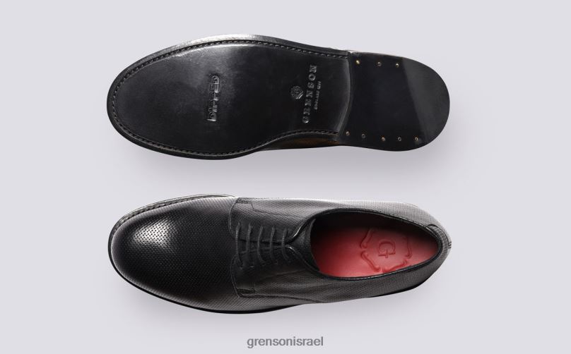 גברים שָׁחוֹר קָצָר Grenson J4F4Z146 נעלי דרבי