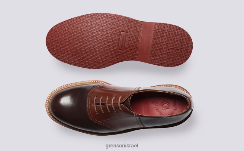 גברים שזוף/חום בלמי Grenson J4F4Z147 נעלי דרבי