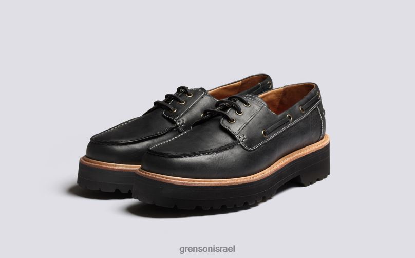 גברים שָׁחוֹר דמפסי Grenson J4F4Z152 נעלי דרבי