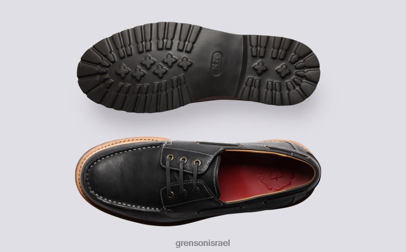 גברים שָׁחוֹר דמפסי Grenson J4F4Z152 נעלי דרבי