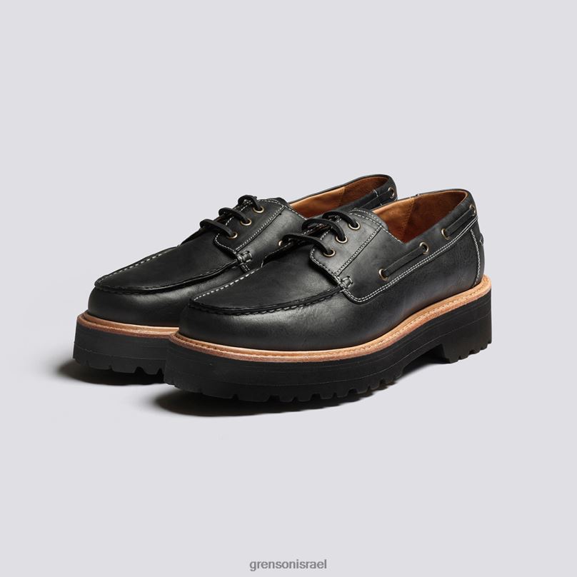 גברים שָׁחוֹר דמפסי Grenson J4F4Z152 נעלי דרבי