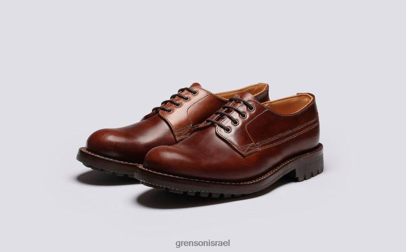 גברים חום כהה מְנַצֵחַ Grenson J4F4Z155 נעלי דרבי