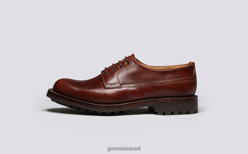 גברים חום כהה מְנַצֵחַ Grenson J4F4Z155 נעלי דרבי