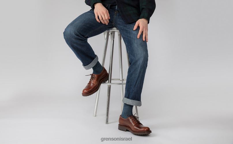 גברים חום כהה מְנַצֵחַ Grenson J4F4Z155 נעלי דרבי