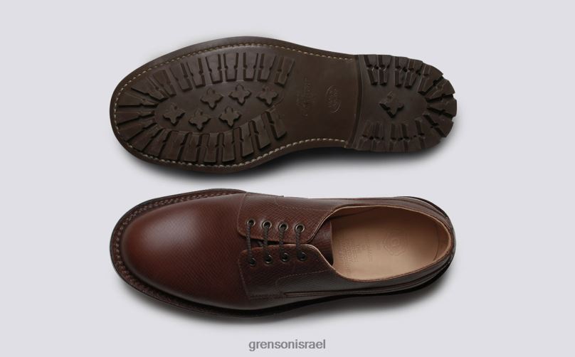 גברים חום מְנַצֵחַ Grenson J4F4Z156 נעלי דרבי