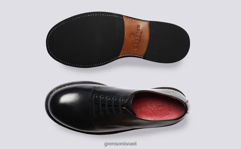גברים שָׁחוֹר דריל Grenson J4F4Z158 נעלי דרבי