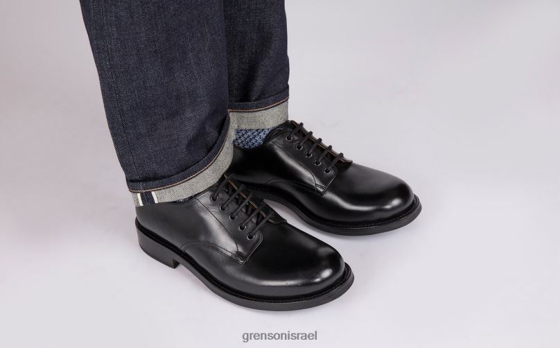 גברים שָׁחוֹר דריל Grenson J4F4Z158 נעלי דרבי