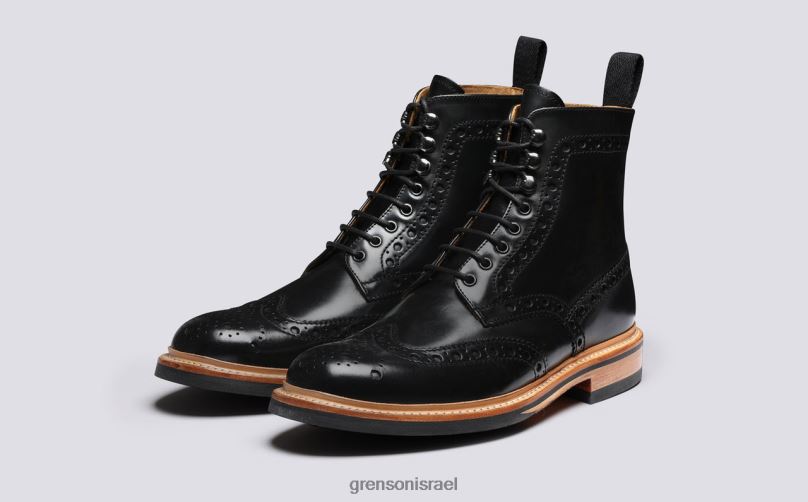 גברים שָׁחוֹר פרד Grenson J4F4Z16 מגפיים