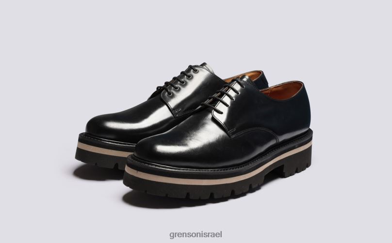 גברים שָׁחוֹר קָצָר Grenson J4F4Z160 נעלי דרבי