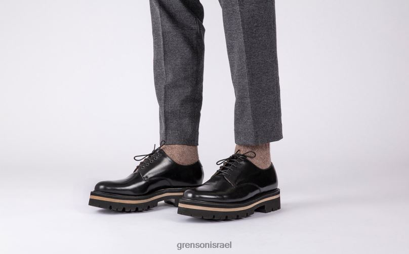 גברים שָׁחוֹר קָצָר Grenson J4F4Z160 נעלי דרבי