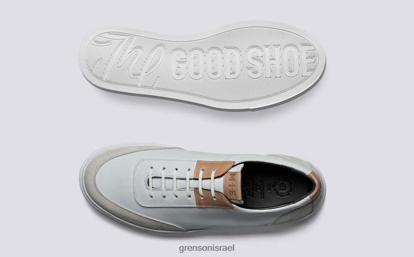 גברים לבן כלומר נַעַל הִתעַמְלוּת Grenson J4F4Z169 נעלי ספורט