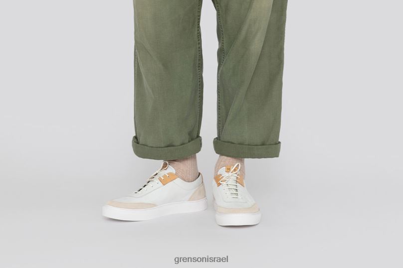 גברים לבן כלומר נַעַל הִתעַמְלוּת Grenson J4F4Z169 נעלי ספורט
