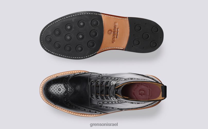 גברים שָׁחוֹר פרד Grenson J4F4Z16 מגפיים